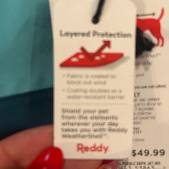 Reddy Dog NWT puddle jumper jacket Windbreaker Backpack Combo Medium blue M - Picture 9 of 10